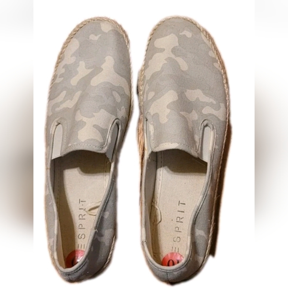 Esprit Camouflage Espadrilles Slip Ons     Sz 10 Camo Streetwear